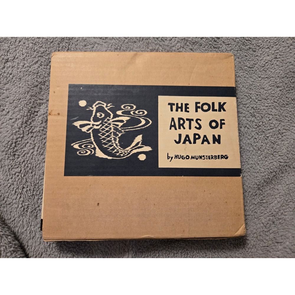 The Folk Arts of Japan Hugo Munsterberg 1975 Tuttle 1st Ed 11th Print Slipcase